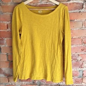 J Crew EUC mustard Painter Tee